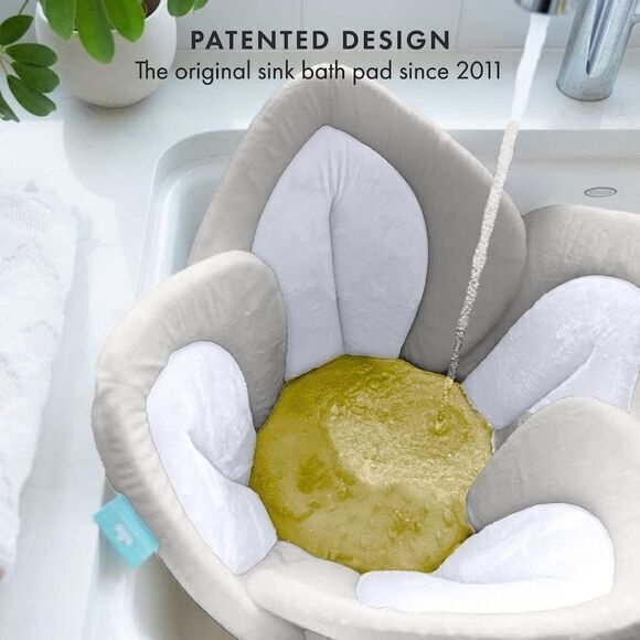 Blooming Bath‎ Lotus Baby Bath Seat Plush Minky Infant Bath Flower Mat Bath Tub - Picture 7 of 11
